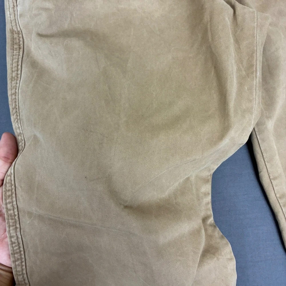 Y2K Abercrombie & Fitch Khaki Chino Straight Leg Pants Men's Size 32x30 Brown